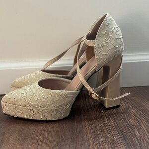 Elegant Cream Women's Heels